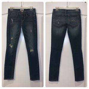 Juniors Mudd Distressed Ripped Skinny Jeans Size 3